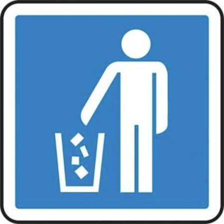 Accuform 12 in W x 12 in H, Plastic MPCS597VP